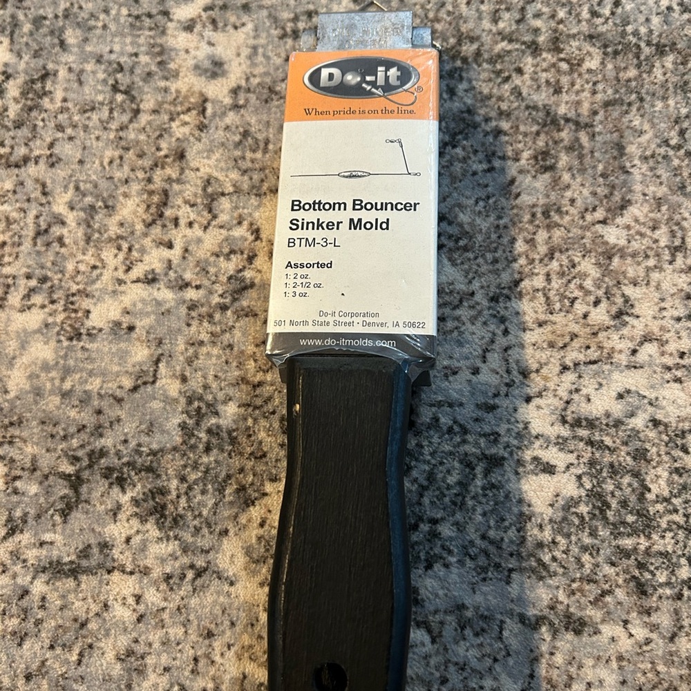 Black Bottom Bouncer Sinker Mold